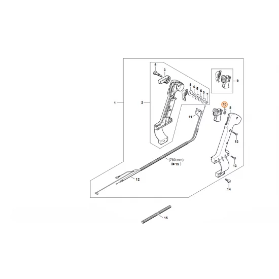 STIHL  Sprężyna ramieniowa 4203 182 4500